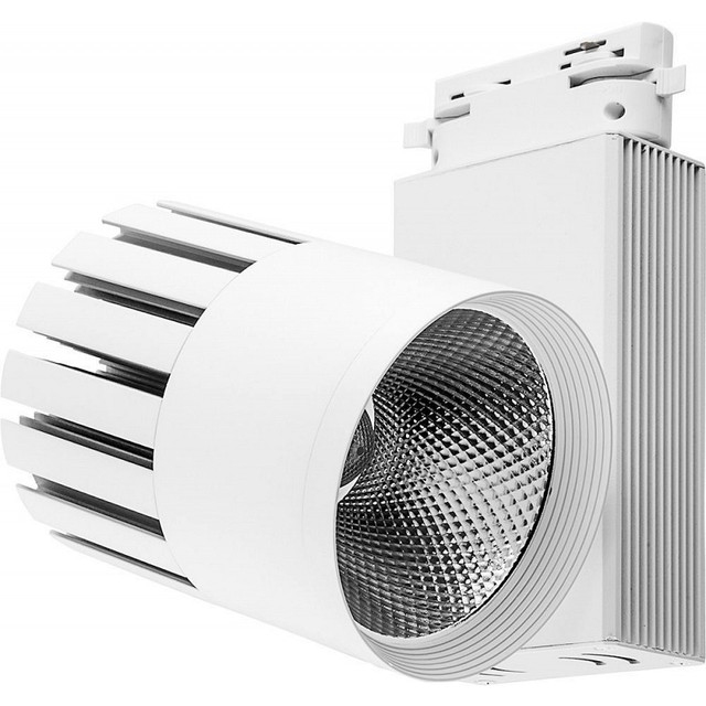Светильник трековый светодиодный на шинопровод 40W, 3600 Lm, 4000К, 35 градусов, белый, AL105 со встроенным драйвером